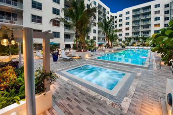Hot Tub And Swimming Pool at Berkshire Lauderdale by the Sea, Ft. Lauderdale, FL, 33308